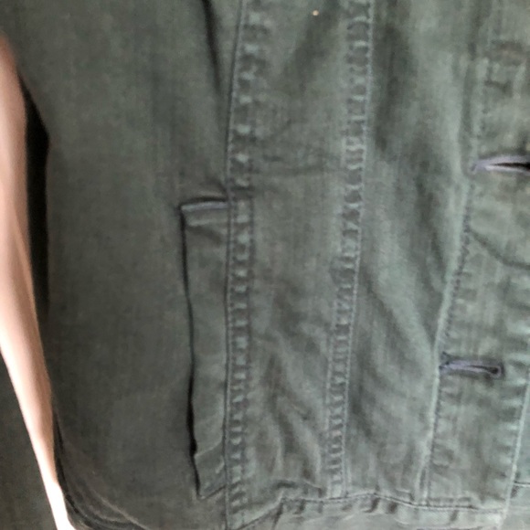 Forest Green Cotton Jacket - Picture 4 of 11